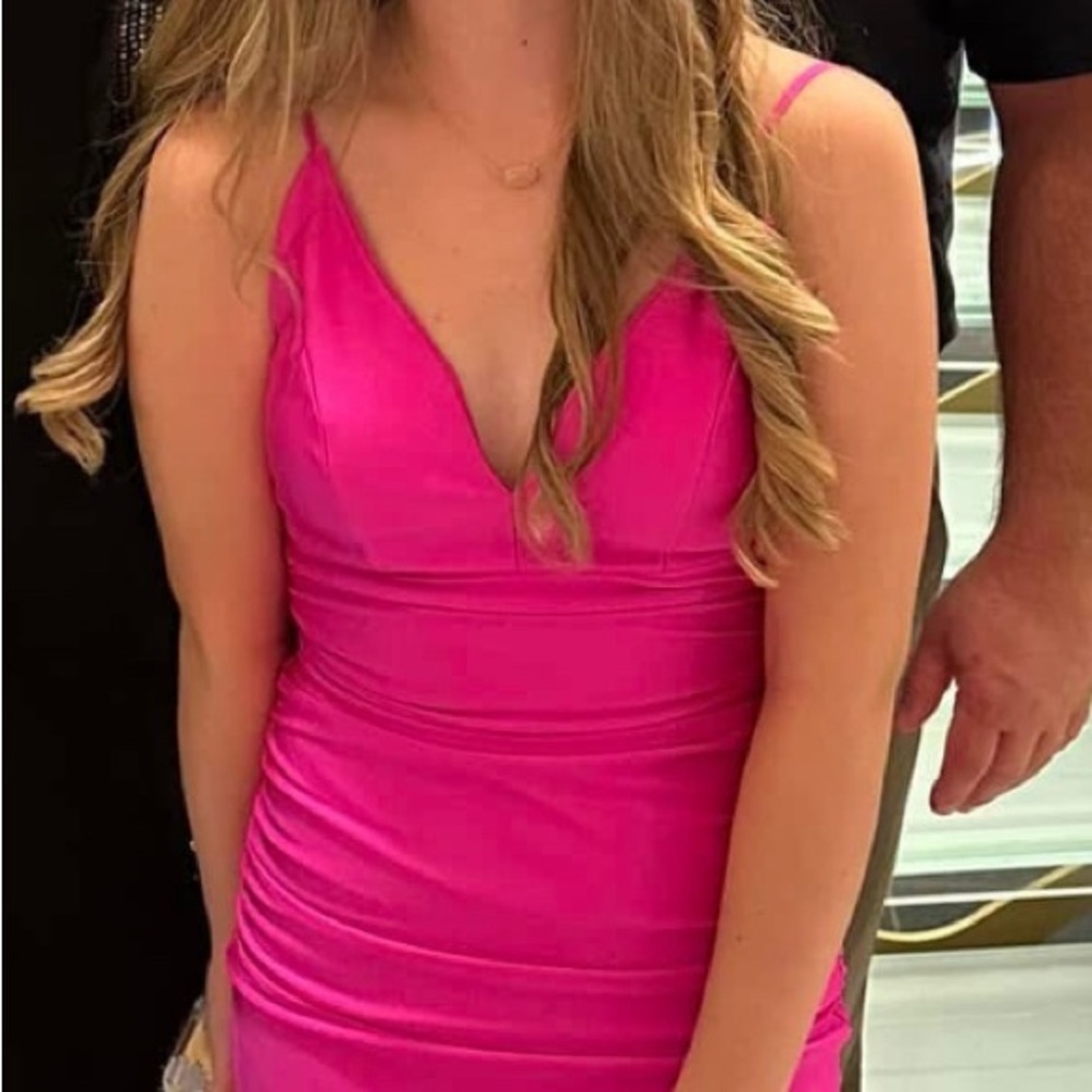 Vibrant Pink Mini Dress